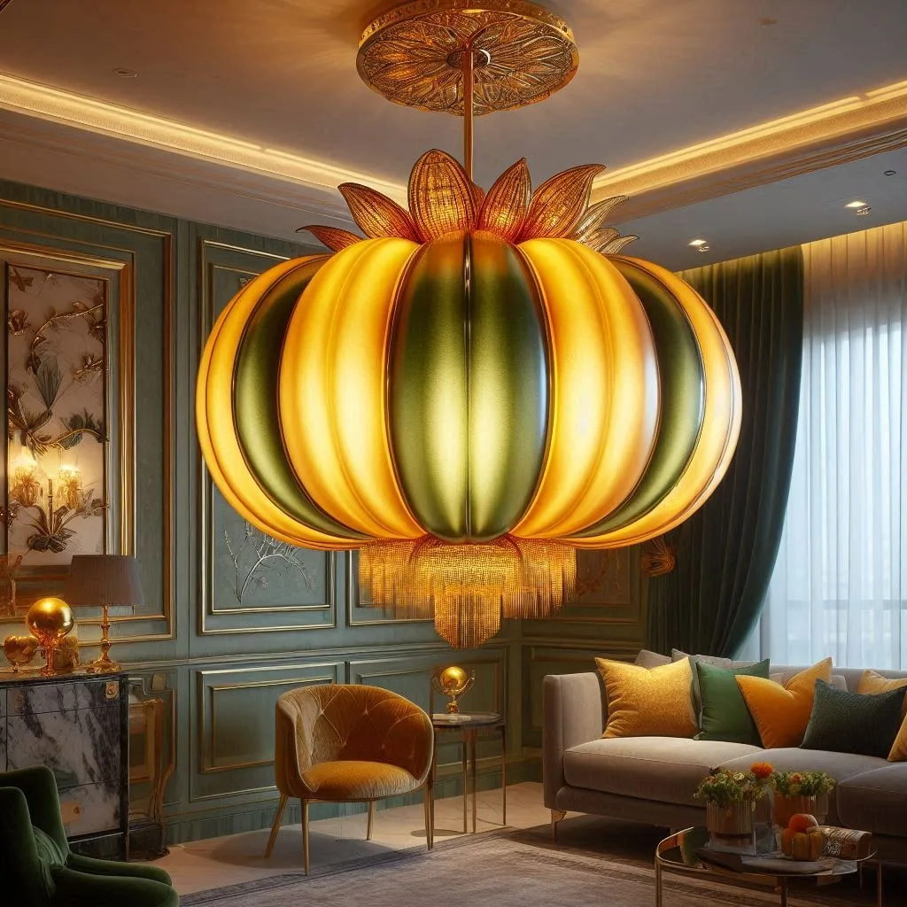 Pumpkin Chandelier: Illuminating Your Home with Autumn Charm