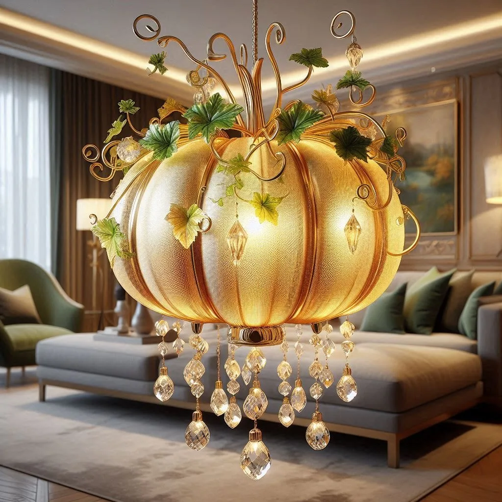 Pumpkin Chandelier: Illuminating Your Home with Autumn Charm