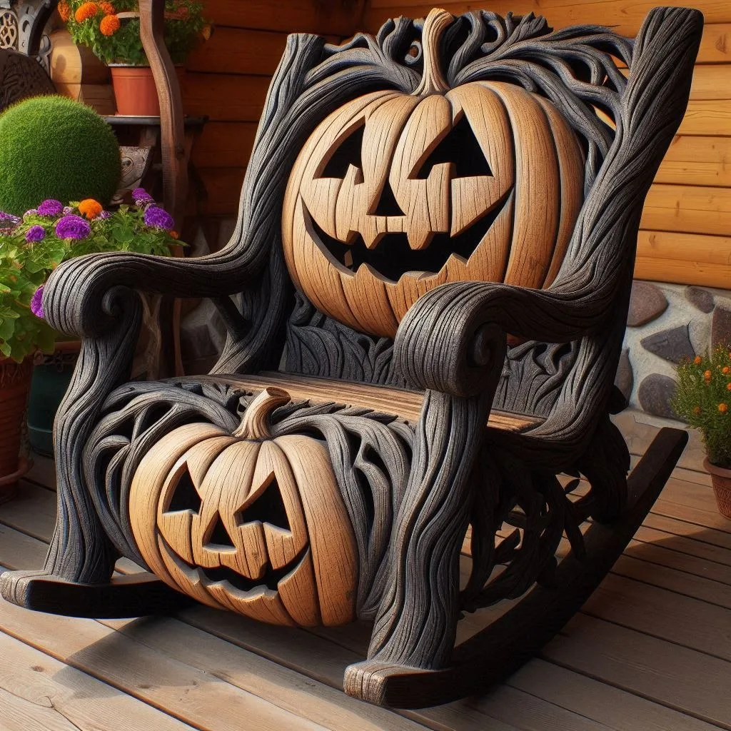 Pumpkin Rocker: Add a Playful Touch to Your Space with Enchanting Design