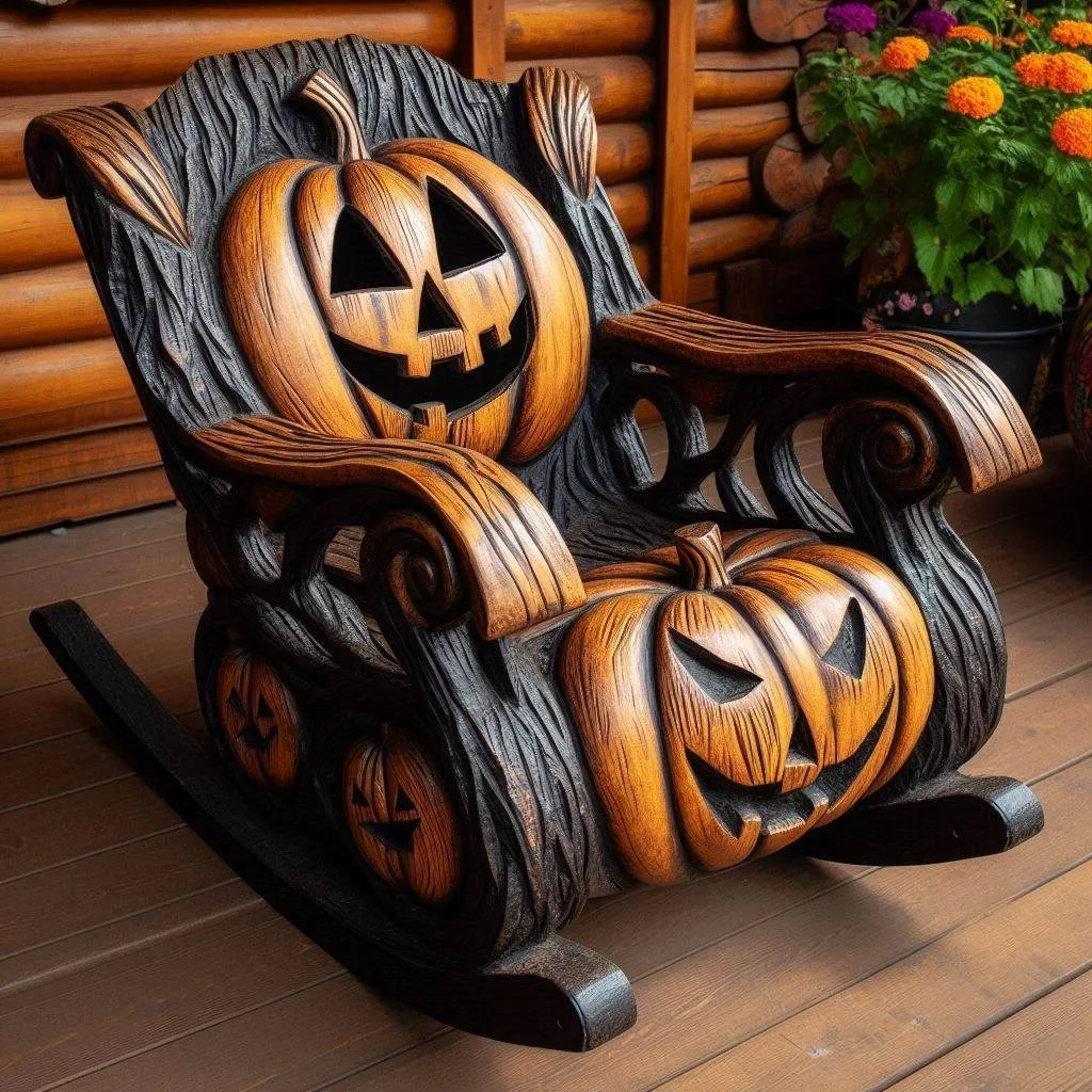 Pumpkin Rocker: Add a Playful Touch to Your Space with Enchanting Design