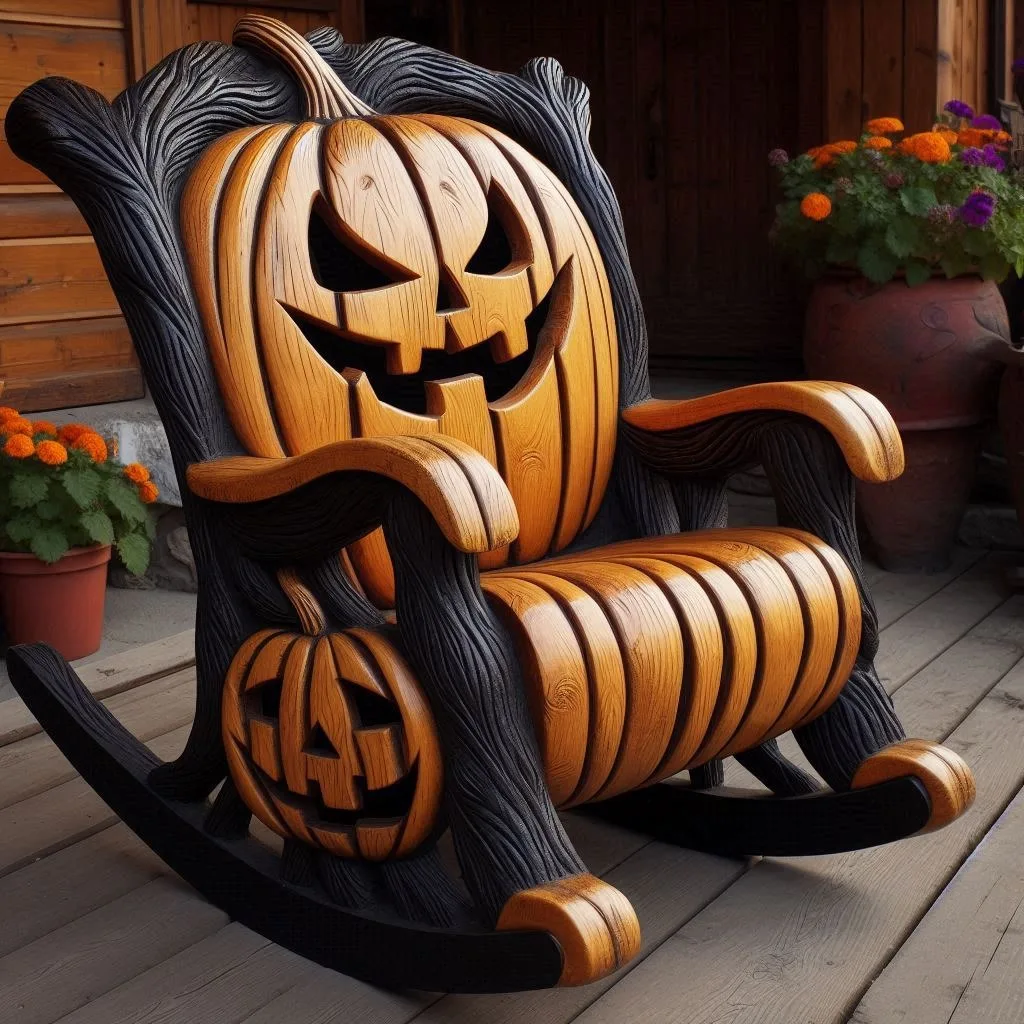 Pumpkin Rocker: Add a Playful Touch to Your Space with Enchanting Design