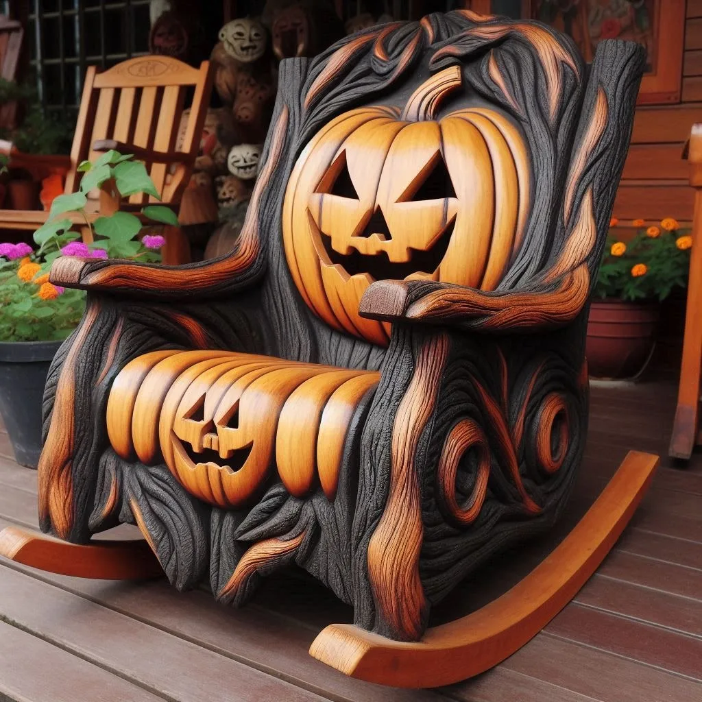 Pumpkin Rocker: Add a Playful Touch to Your Space with Enchanting Design