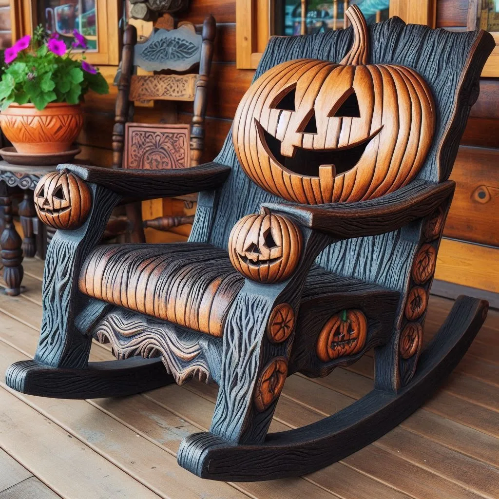 Pumpkin Rocker: Add a Playful Touch to Your Space with Enchanting Design