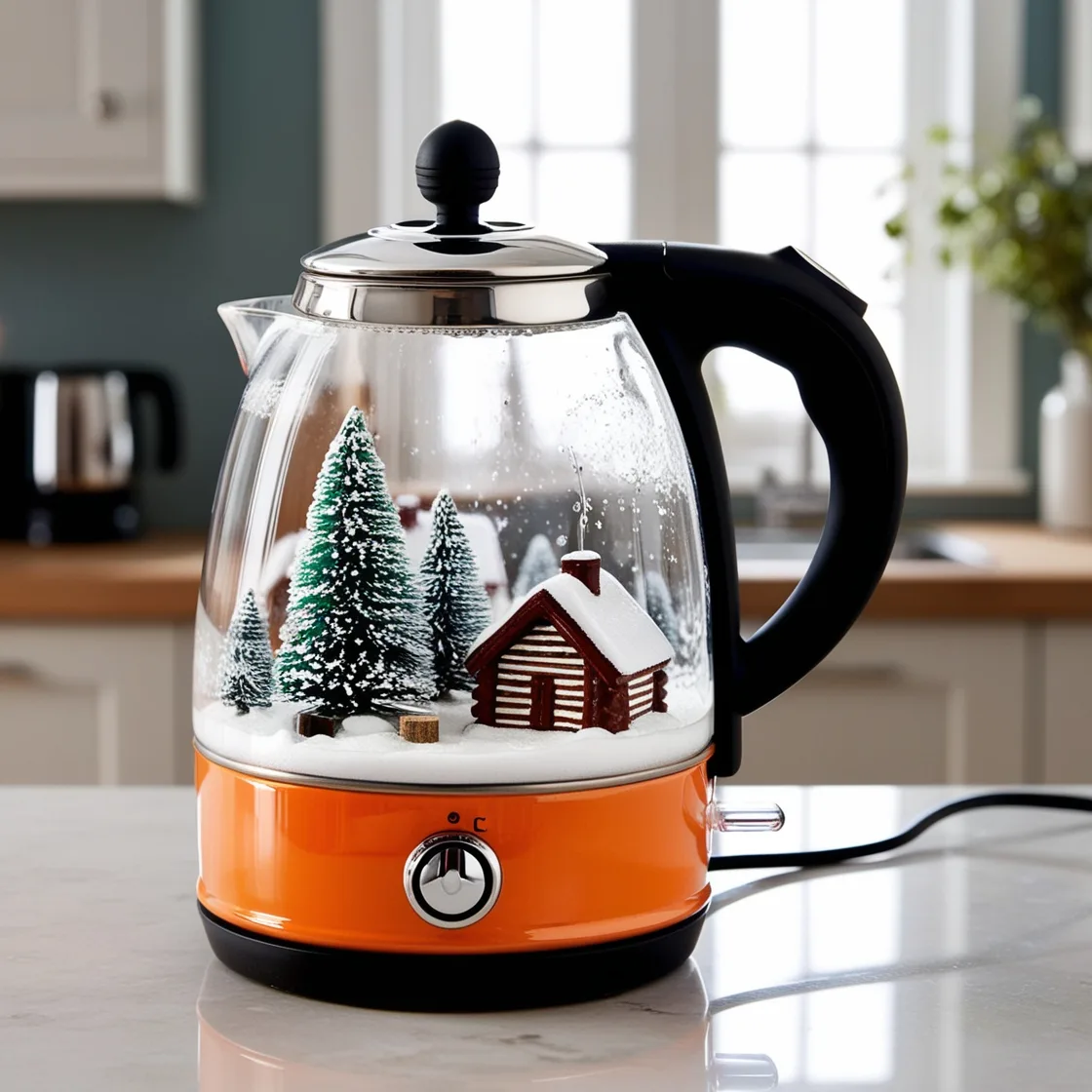 Snow Globe Kettle: Where Winter's Beauty Meets the Warmth of Home