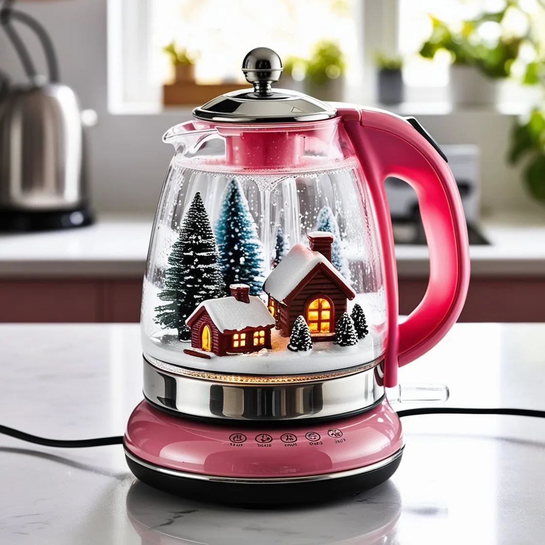 Snow Globe Kettle: Where Winter's Beauty Meets the Warmth of Home