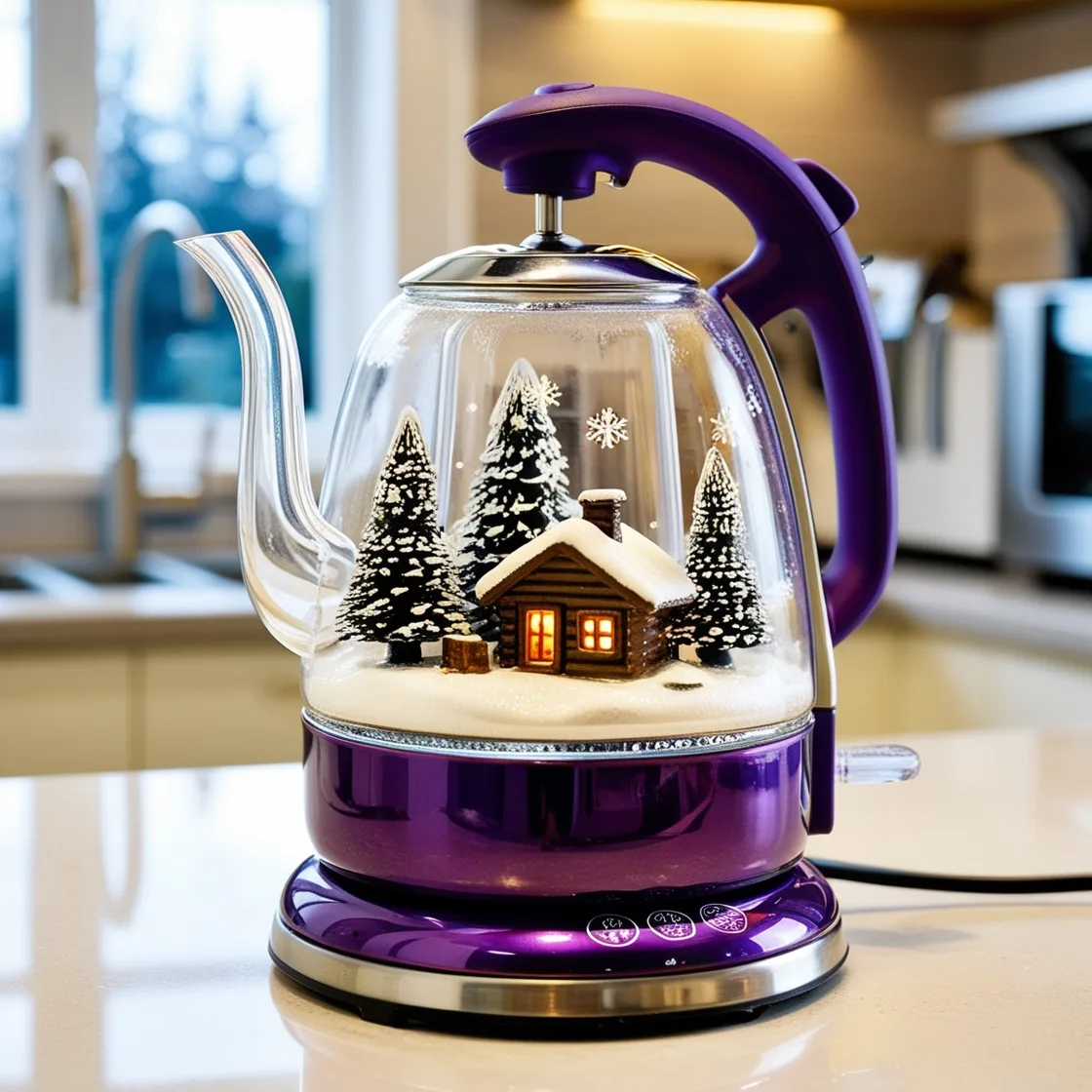 Snow Globe Kettle: Where Winter's Beauty Meets the Warmth of Home