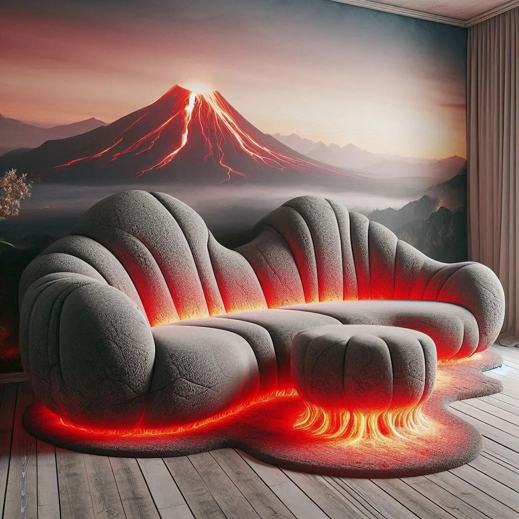 Erupting Style: Transform Your Space with the Volcano Sofa