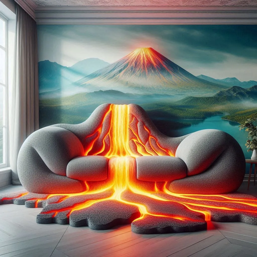 Erupting Style: Transform Your Space with the Volcano Sofa