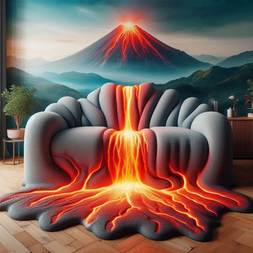 Erupting Style: Transform Your Space with the Volcano Sofa