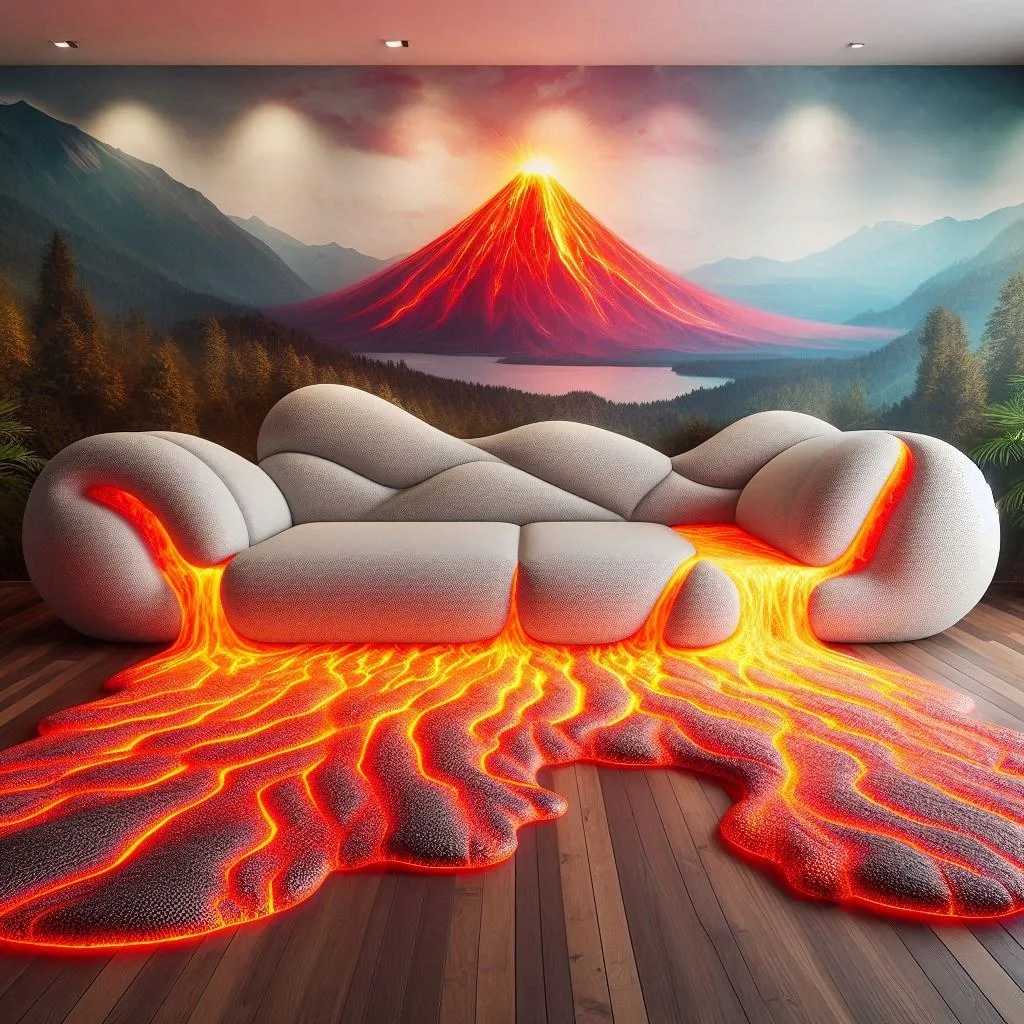 Erupting Style: Transform Your Space with the Volcano Sofa