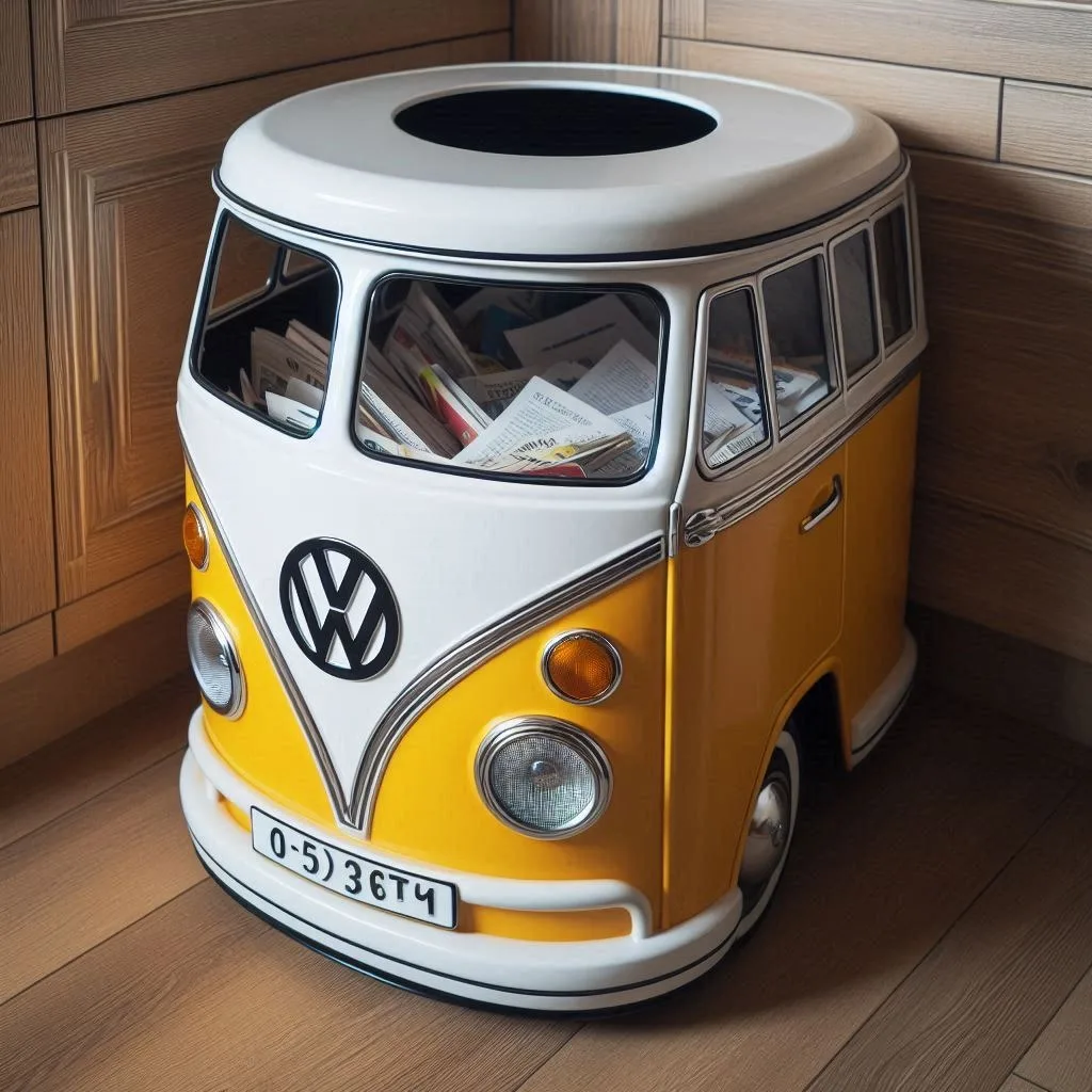 Volkswagen Bus Shaped Trash Bin: The Perfect Blend of Style and Function