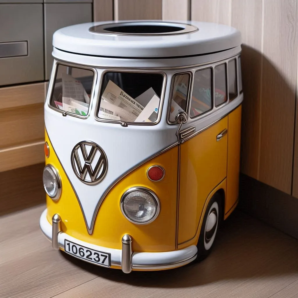 Volkswagen Bus Shaped Trash Bin: The Perfect Blend of Style and Function