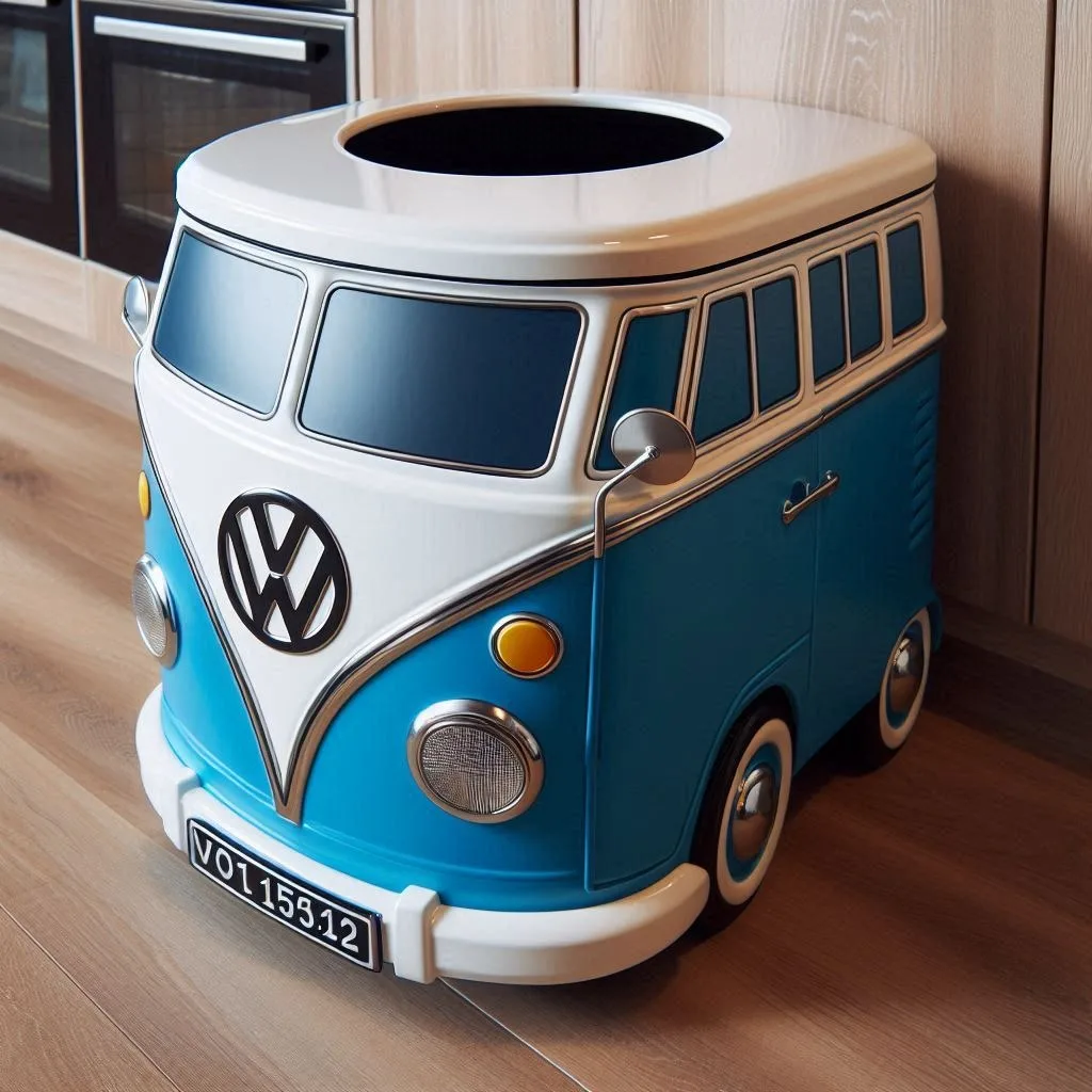 Volkswagen Bus Shaped Trash Bin: The Perfect Blend of Style and Function