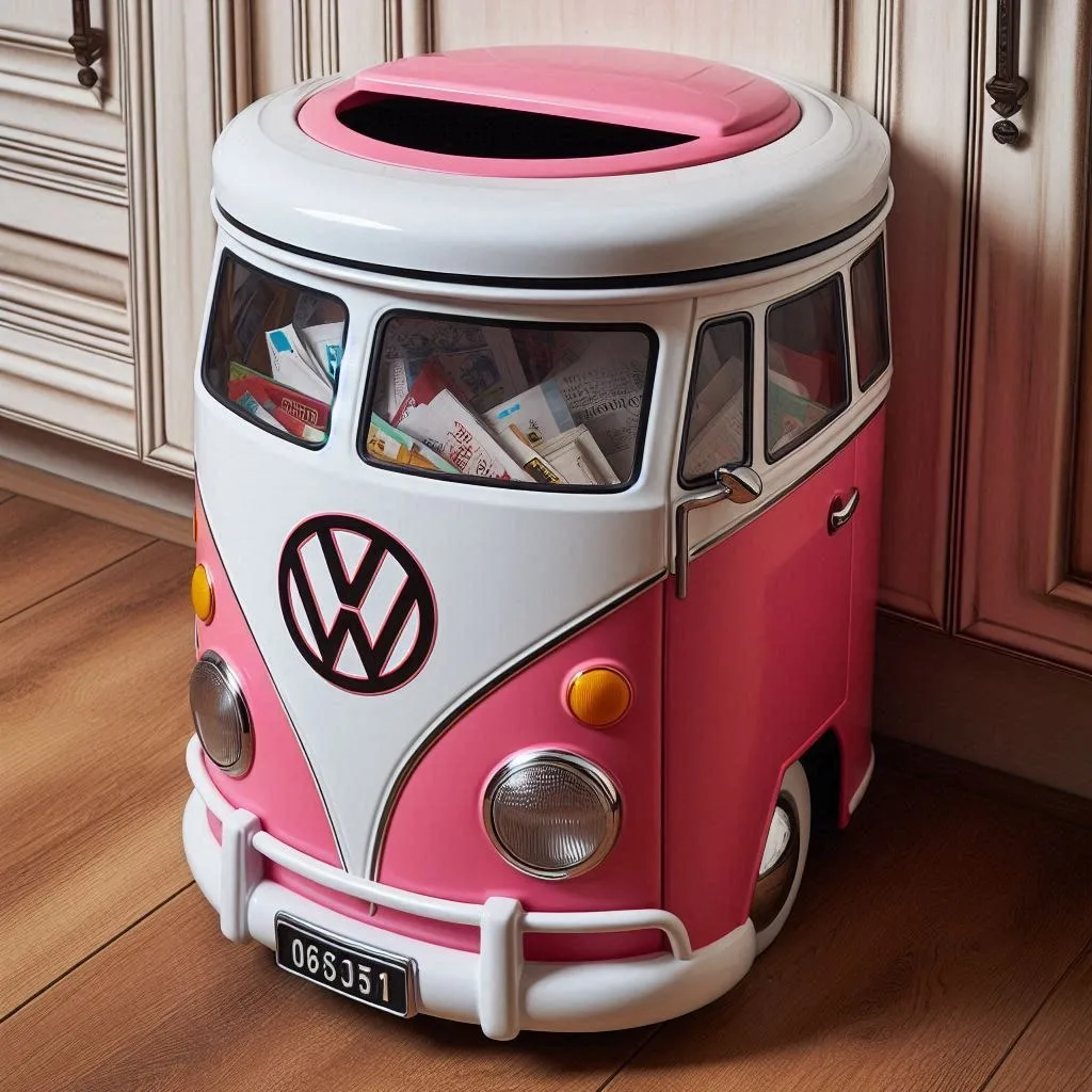 Volkswagen Bus Shaped Trash Bin: The Perfect Blend of Style and Function