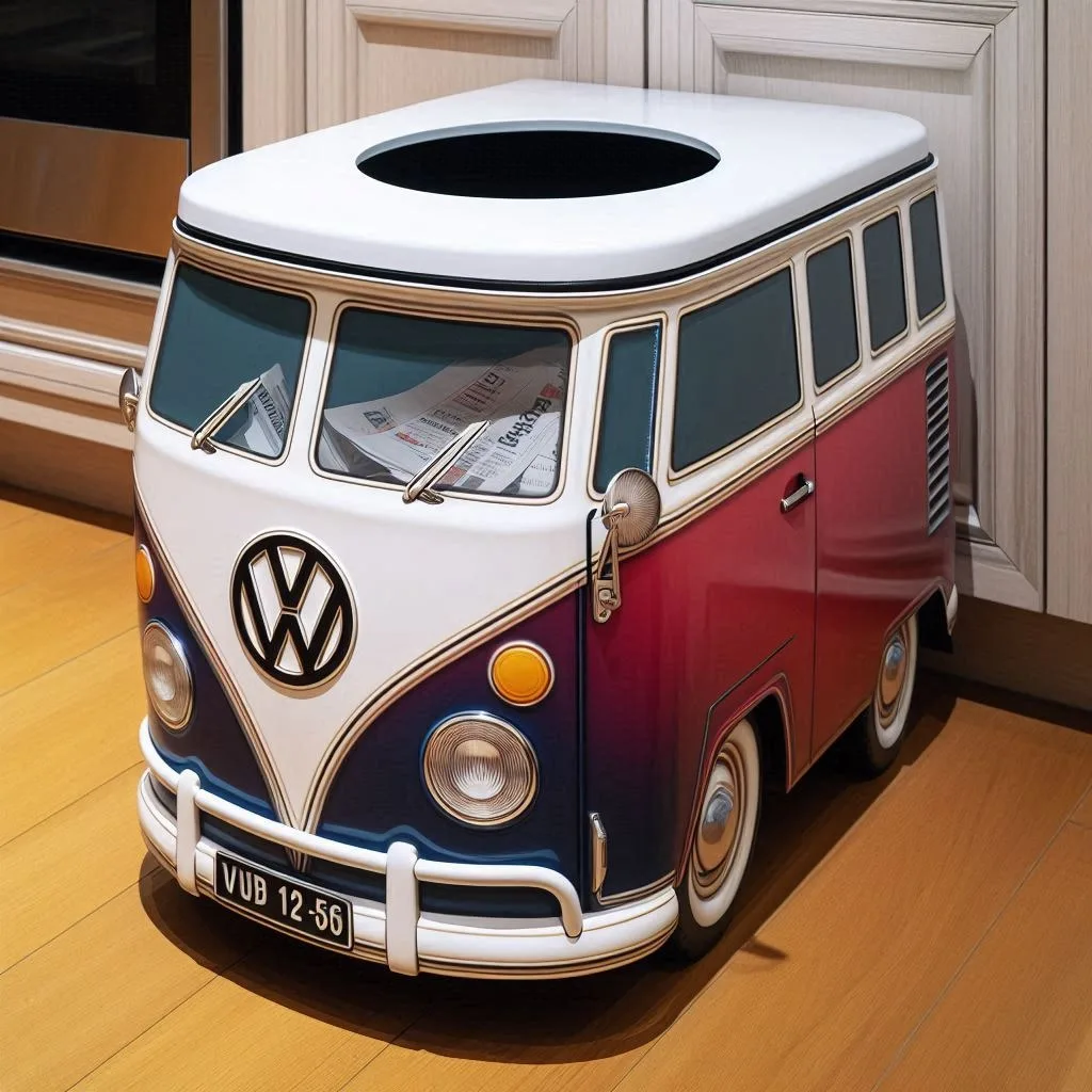 Volkswagen Bus Shaped Trash Bin: The Perfect Blend of Style and Function