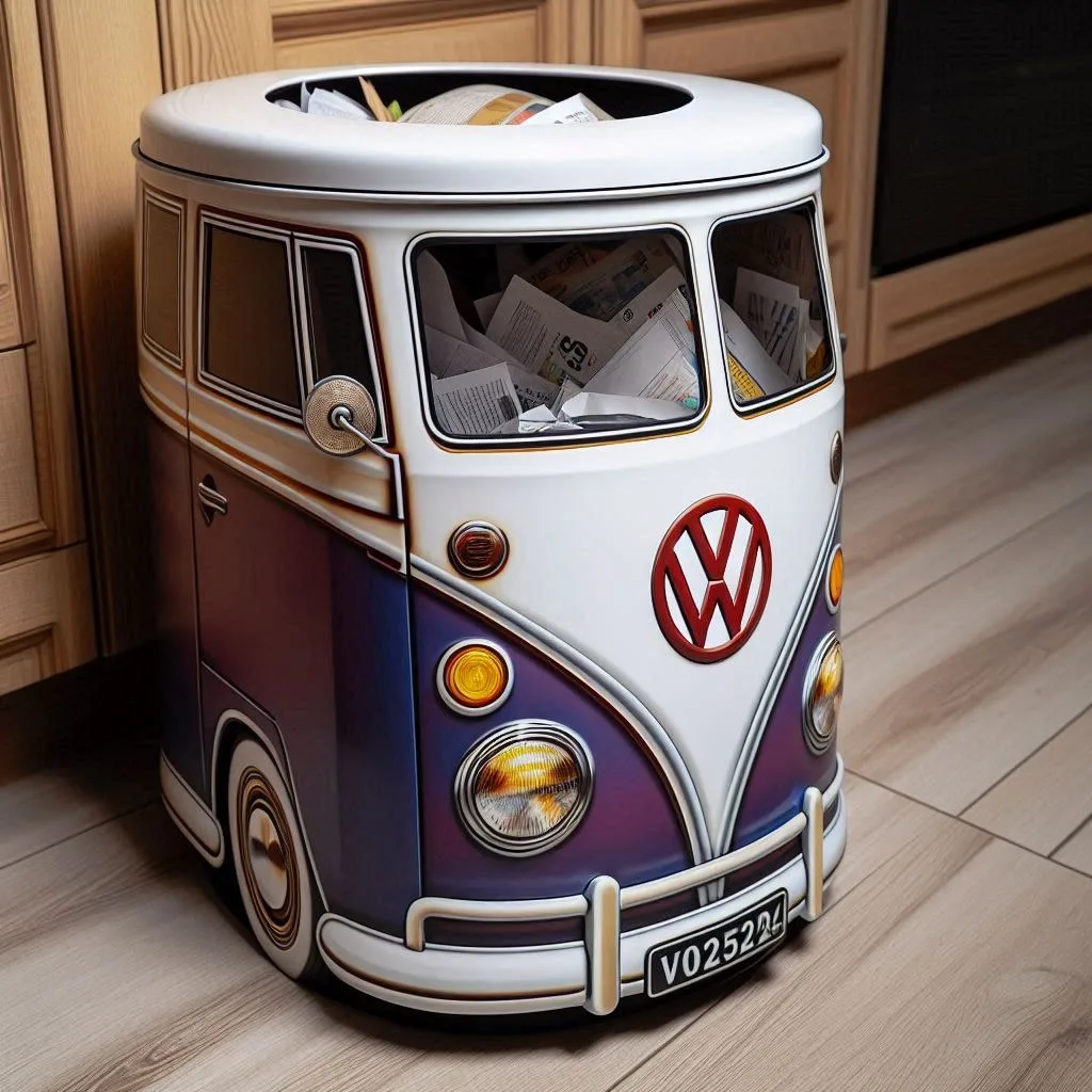 Volkswagen Bus Shaped Trash Bin: The Perfect Blend of Style and Function