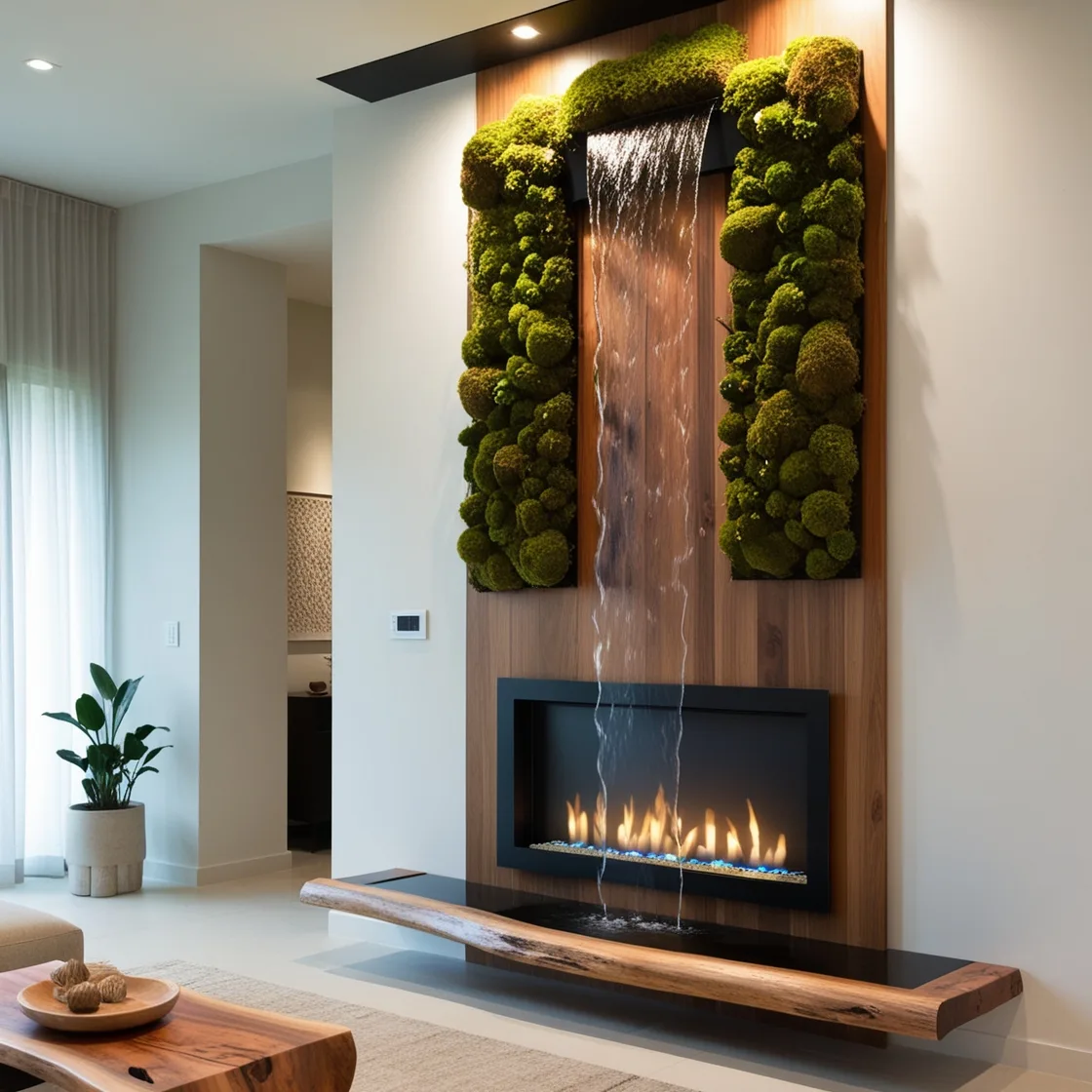 Transform Your Space with Waterfall Fireplaces: A Perfect Blend of Tranquility and Warmth