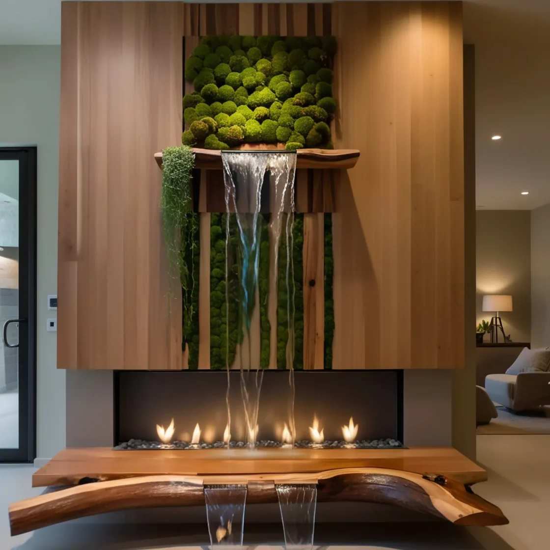 Transform Your Space with Waterfall Fireplaces: A Perfect Blend of Tranquility and Warmth
