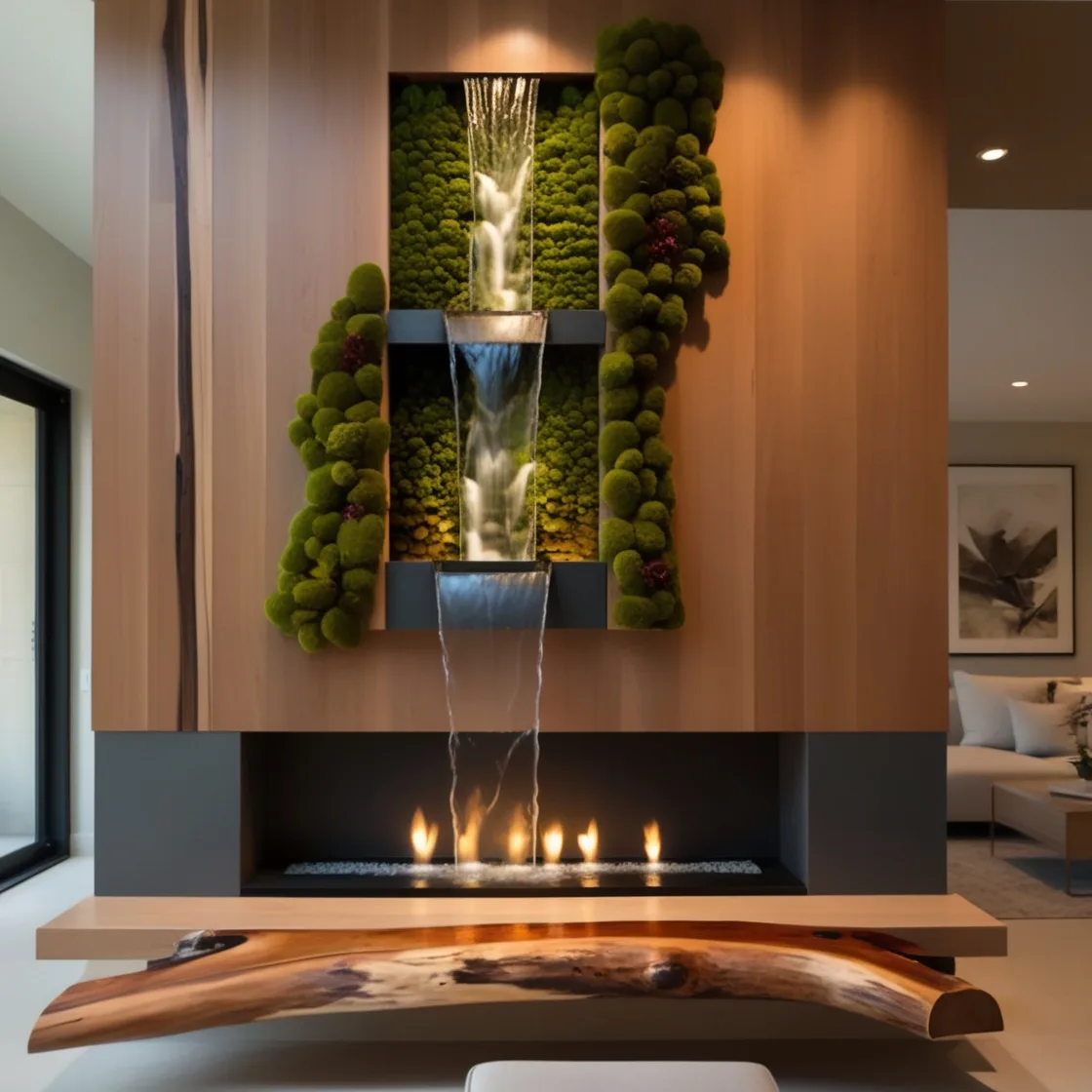 Transform Your Space with Waterfall Fireplaces: A Perfect Blend of Tranquility and Warmth