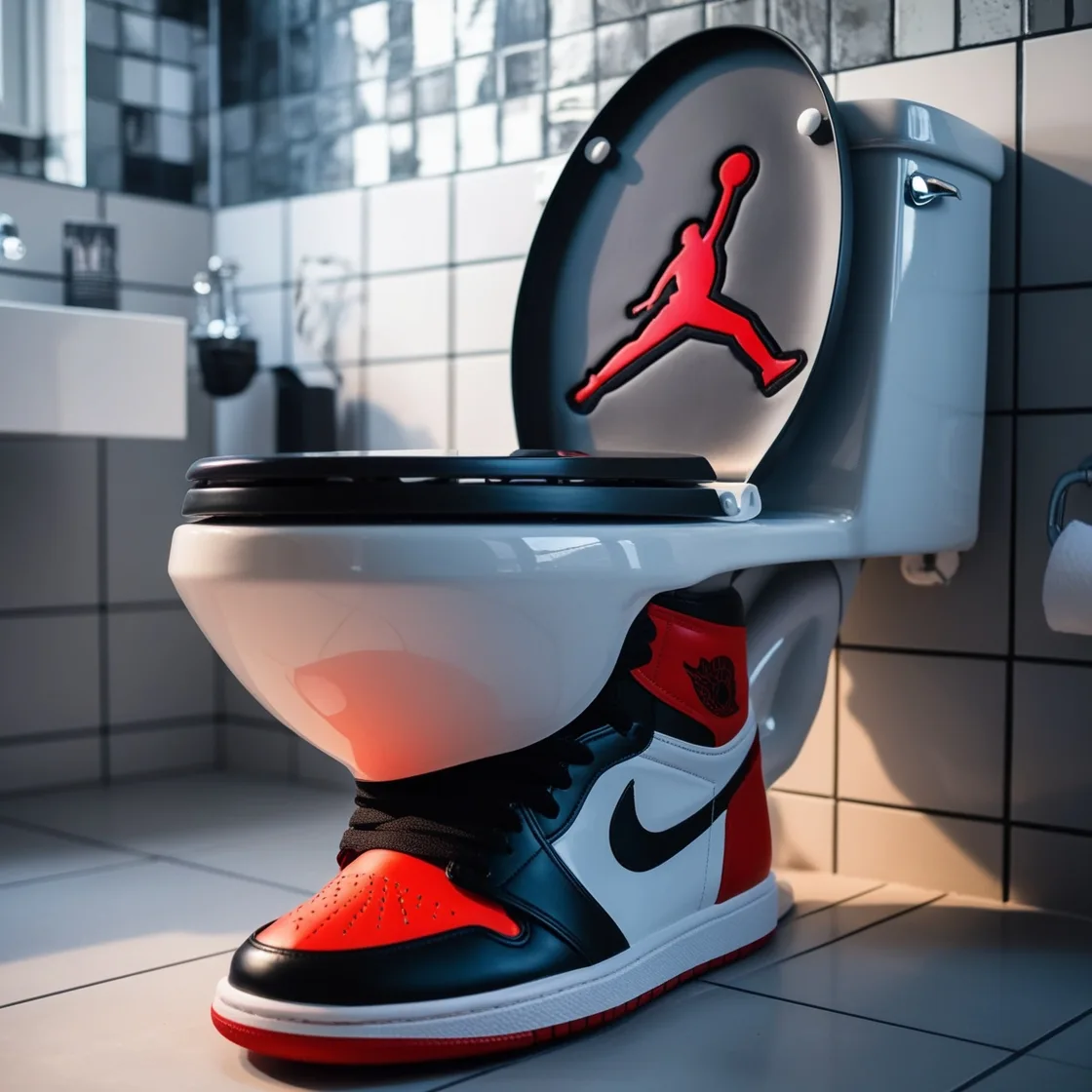 Flush with Style: The Air Jordan Toilet That Redefines Bathroom Decor