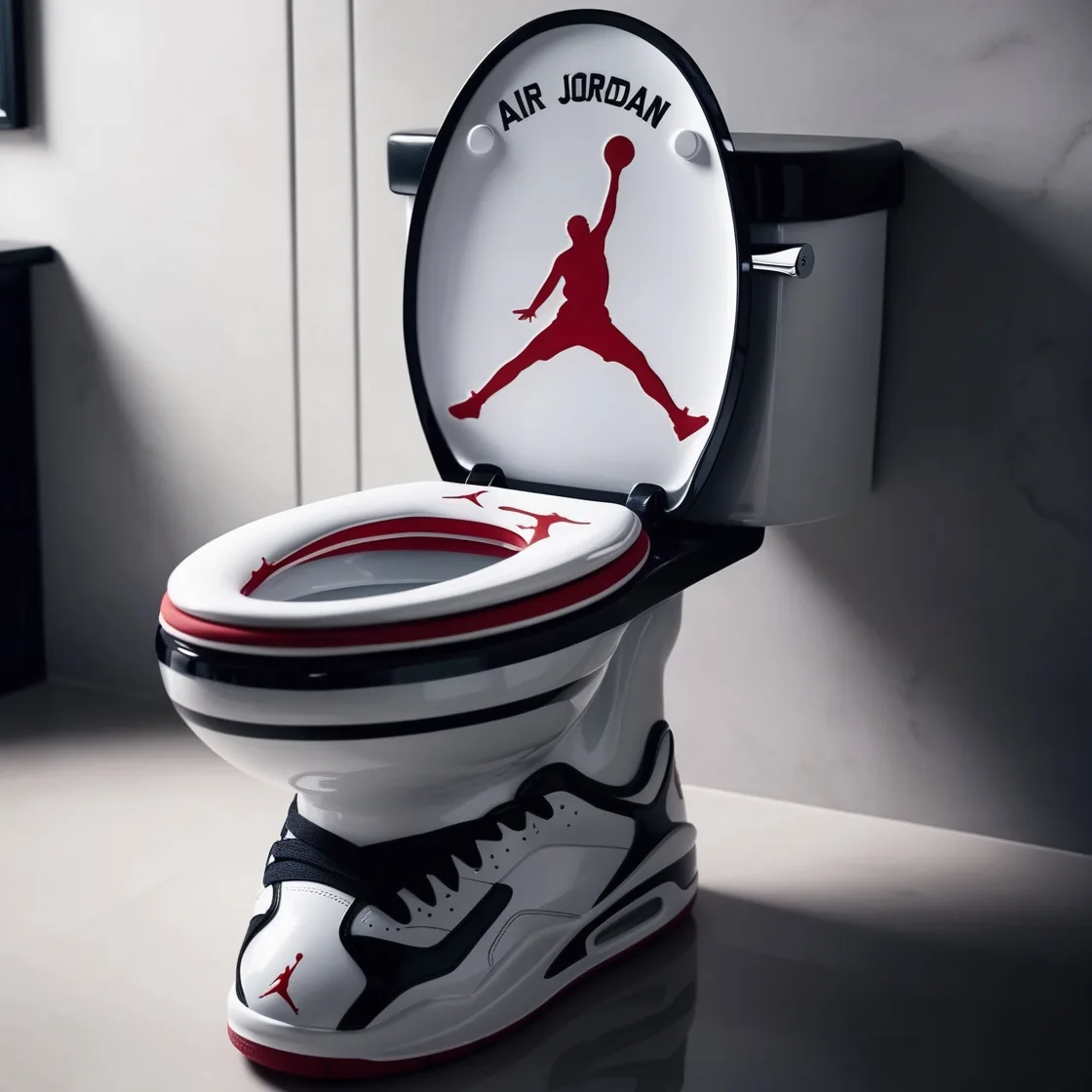 Flush with Style: The Air Jordan Toilet That Redefines Bathroom Decor