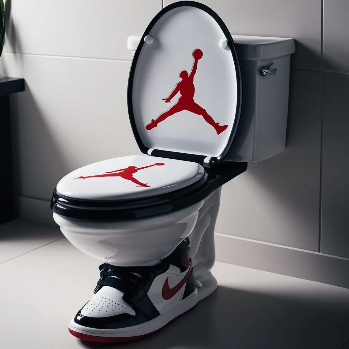 Flush with Style: The Air Jordan Toilet That Redefines Bathroom Decor