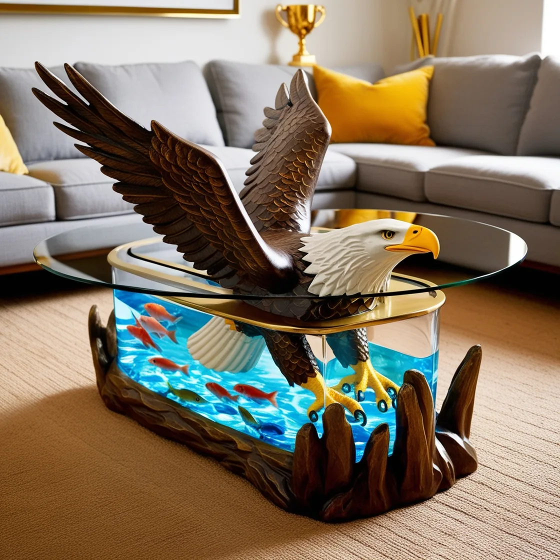 Bring the Wild to Your Living Room: Stunning Animal-Shaped Aquarium Coffee Tables