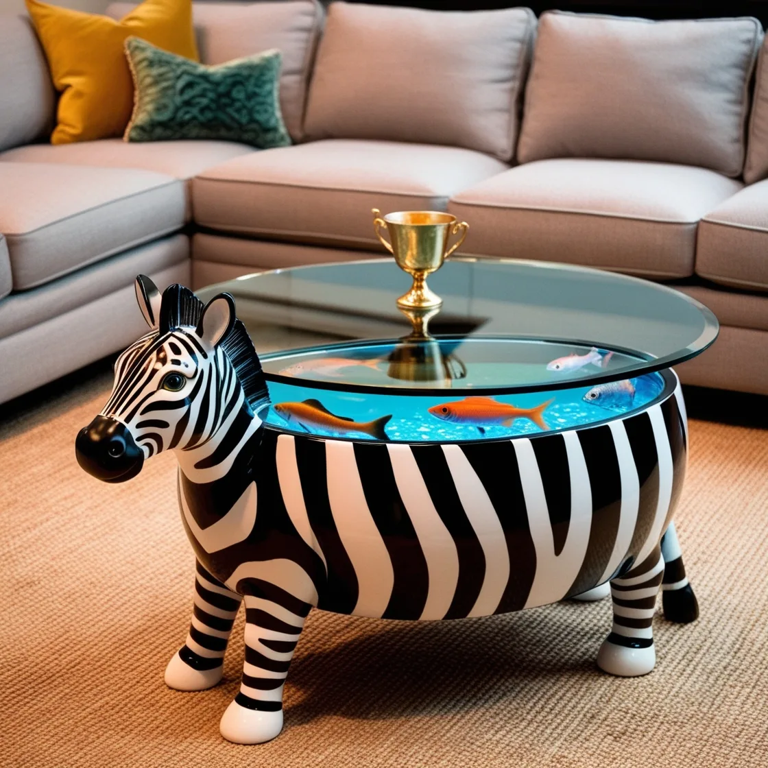 Bring the Wild to Your Living Room: Stunning Animal-Shaped Aquarium Coffee Tables