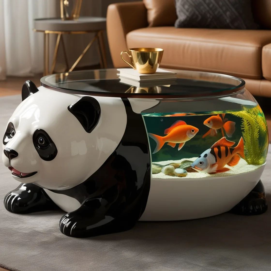 Bring the Wild to Your Living Room: Stunning Animal-Shaped Aquarium Coffee Tables