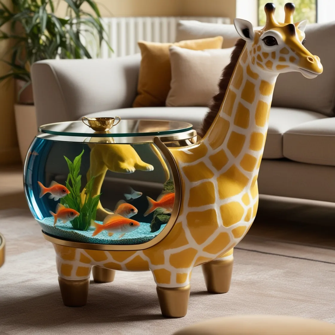 Bring the Wild to Your Living Room: Stunning Animal-Shaped Aquarium Coffee Tables