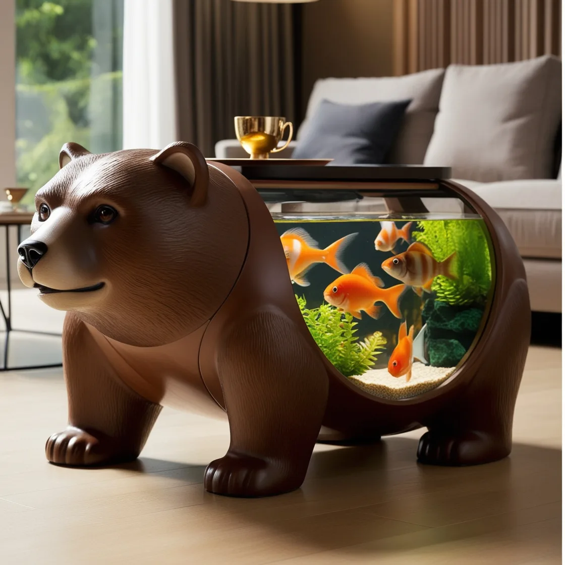 Bring the Wild to Your Living Room: Stunning Animal-Shaped Aquarium Coffee Tables