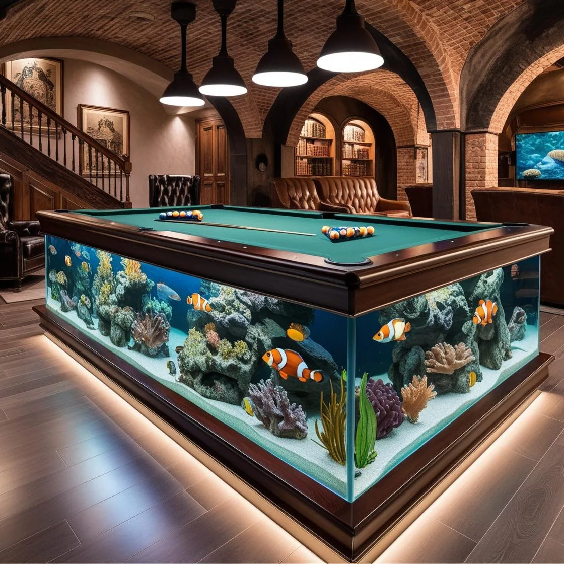 Aquarium Pool Tables: A Mesmerizing Blend of Entertainment and Aquatic Beauty