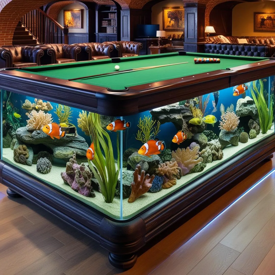 Aquarium Pool Tables: A Mesmerizing Blend of Entertainment and Aquatic Beauty