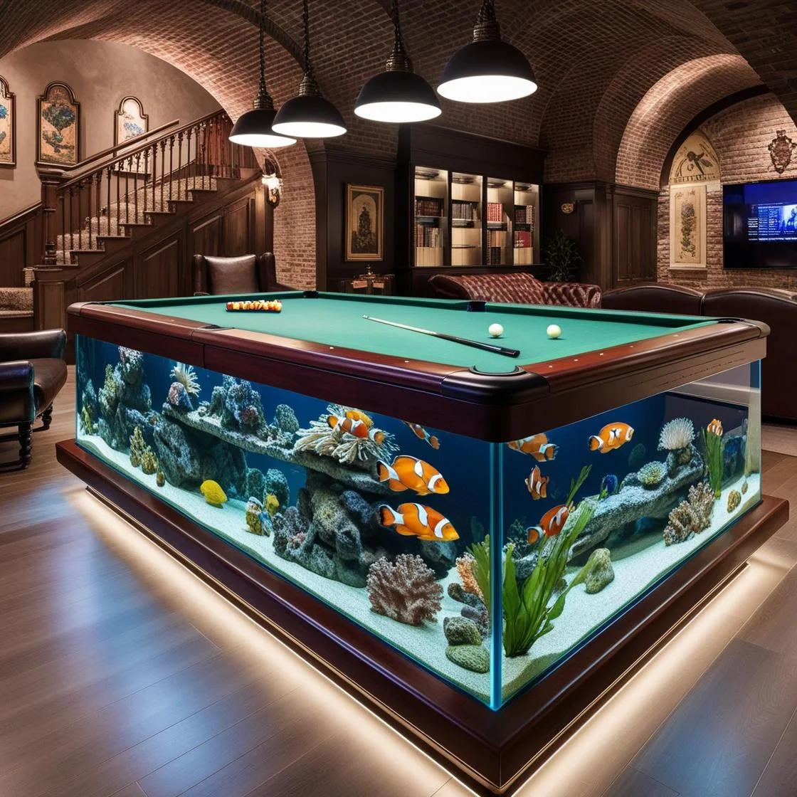 What Are Aquarium Pool Tables?