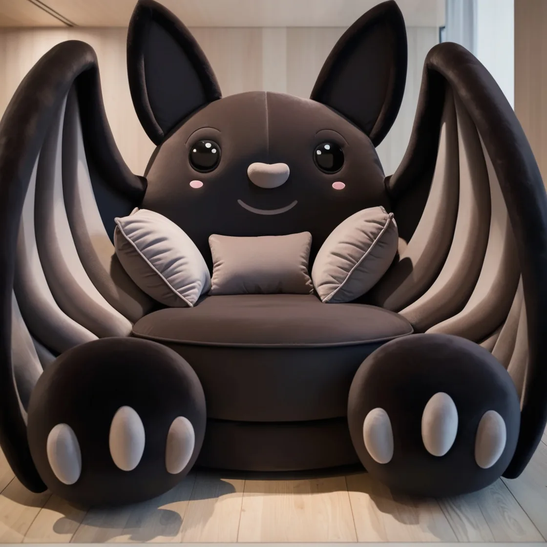 Embrace the Dark Elegance: Bat-Inspired Chairs for a Unique Seating Experience