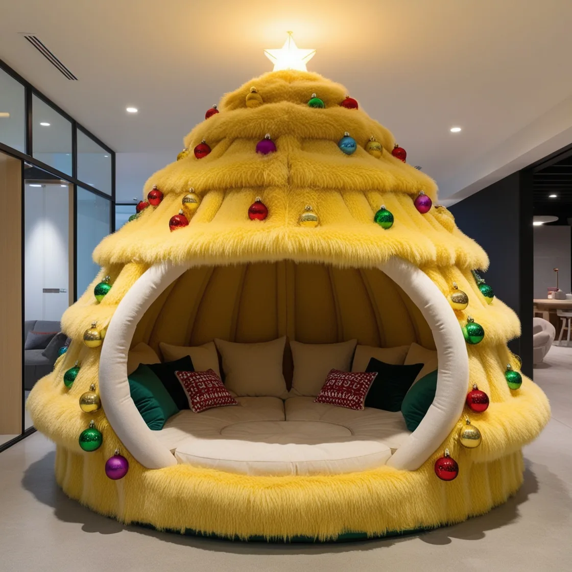 Cozy Up This Holiday Season: Transform Your Space into a Christmas Tree Lounging Den