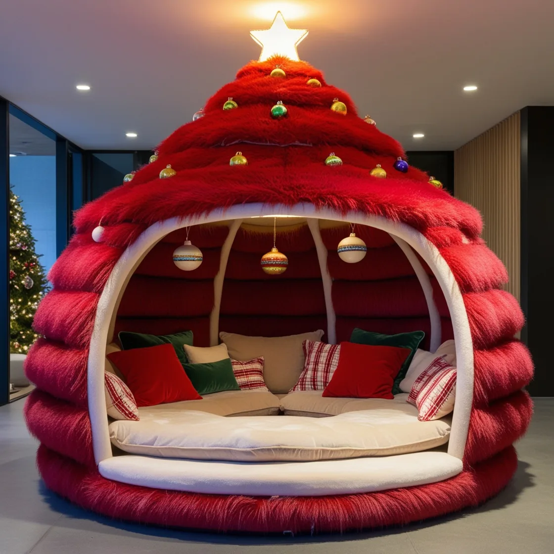 Cozy Up This Holiday Season: Transform Your Space into a Christmas Tree Lounging Den