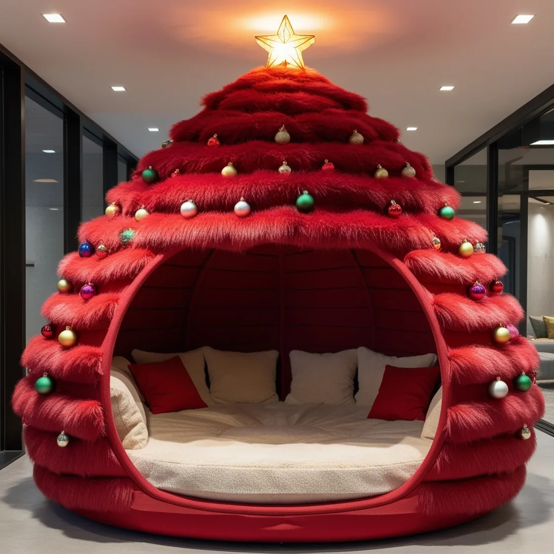 Cozy Up This Holiday Season: Transform Your Space into a Christmas Tree Lounging Den