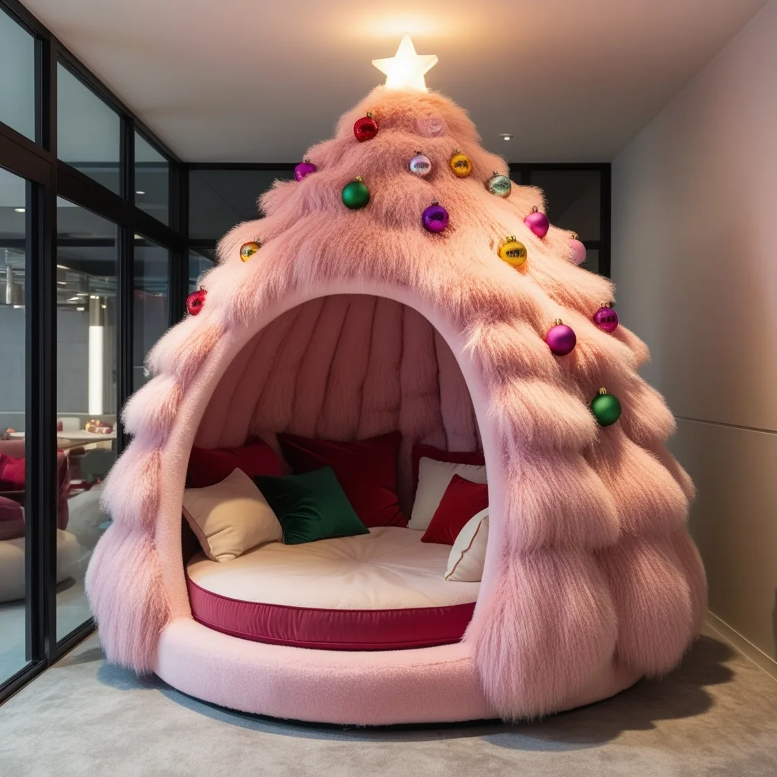 Cozy Up This Holiday Season: Transform Your Space into a Christmas Tree Lounging Den