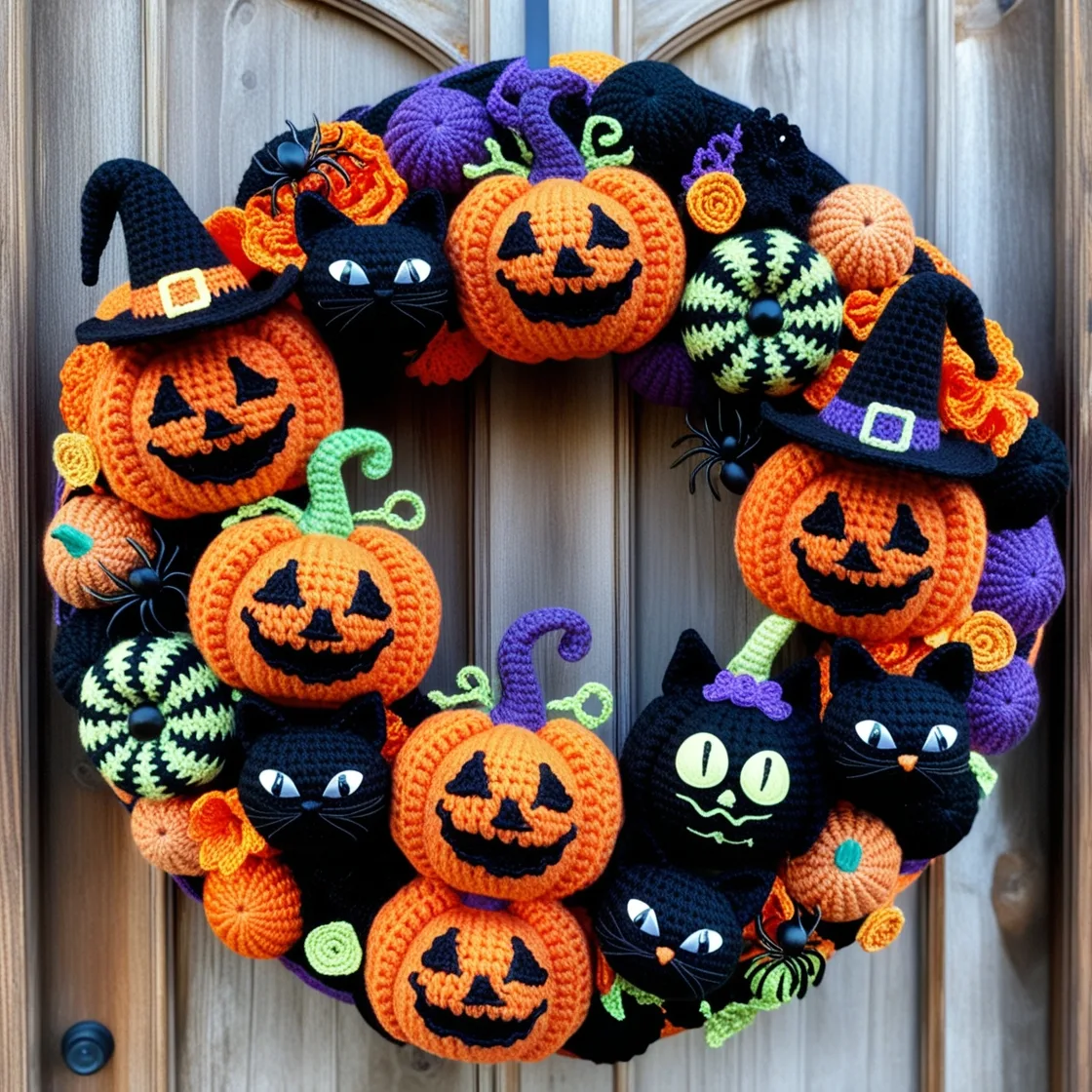 Crochet a Halloween Wreath: A Crafty and Fun Way to Decorate Your Door