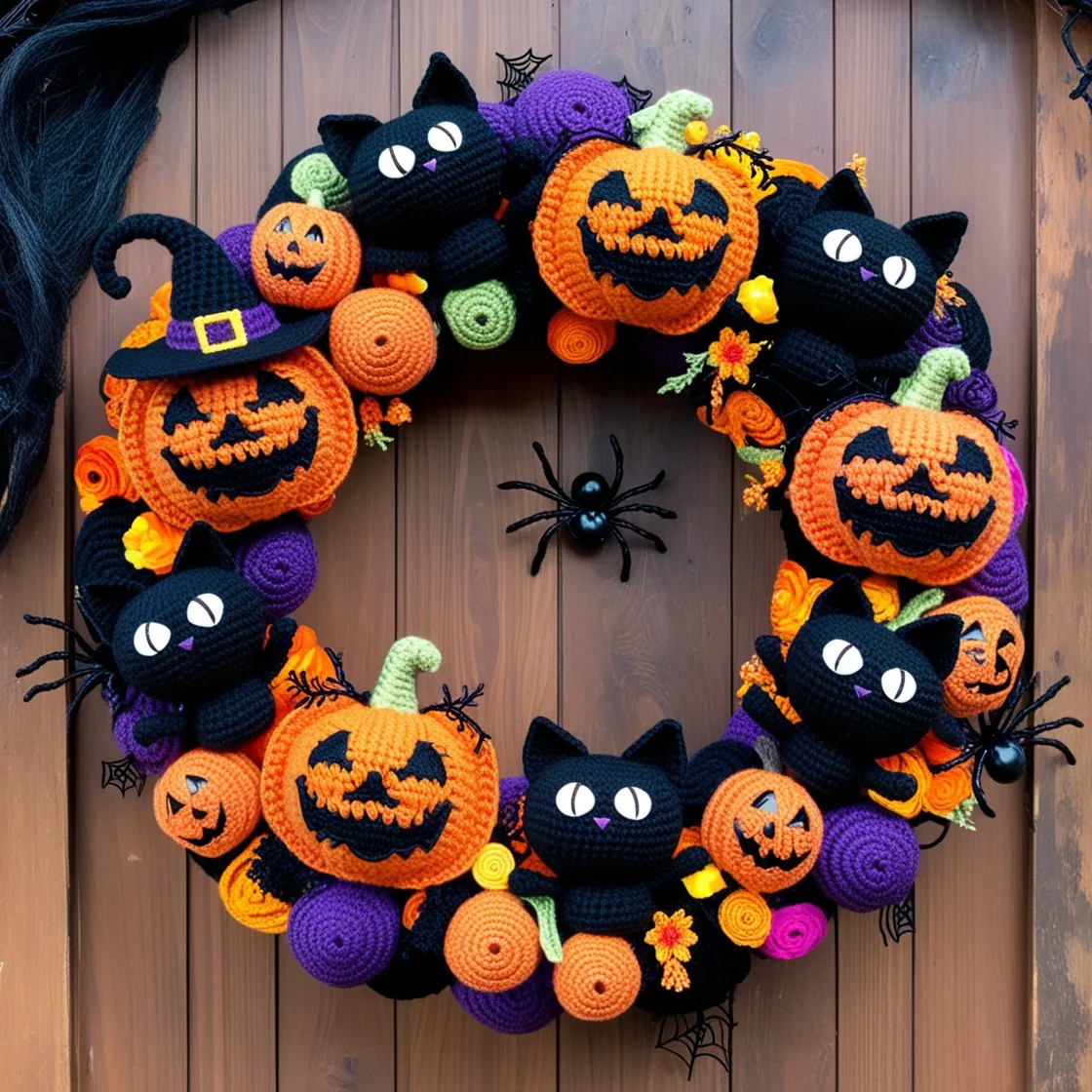 Crochet a Halloween Wreath: A Crafty and Fun Way to Decorate Your Door