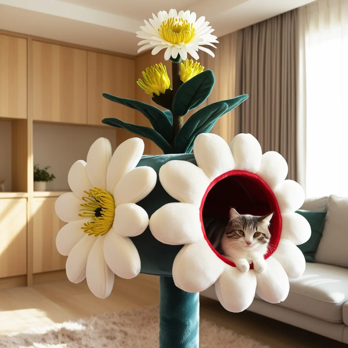 Bring Nature Home: The Beauty and Fun of Flower Shaped Cat Trees for Your Feline Friend