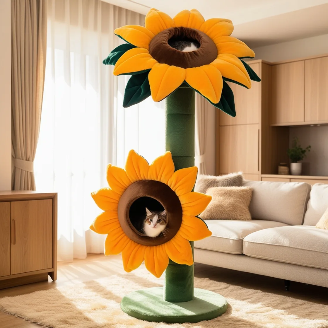 Bring Nature Home: The Beauty and Fun of Flower Shaped Cat Trees for Your Feline Friend