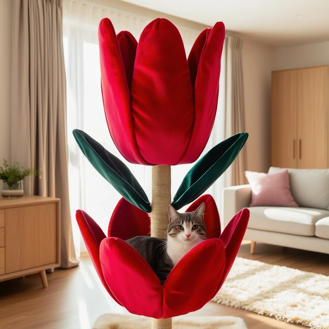 Bring Nature Home: The Beauty and Fun of Flower Shaped Cat Trees for Your Feline Friend