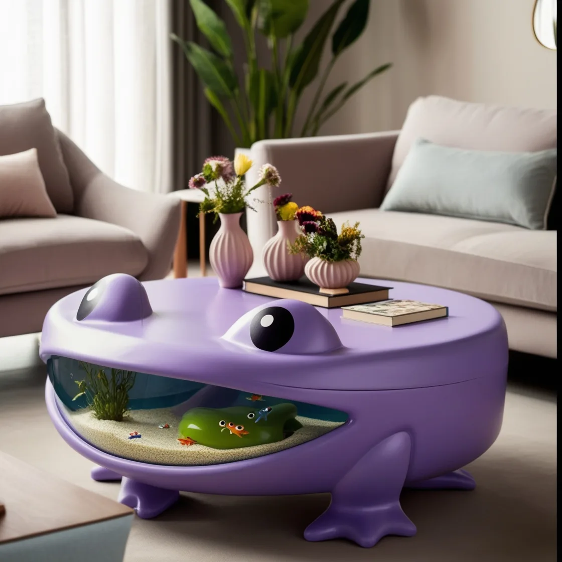 Frog Aquarium Coffee Tables: The Perfect Fusion of Aquatic Life and Modern Home Decor