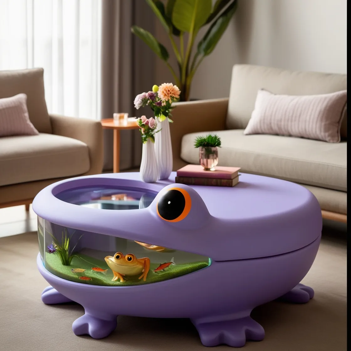 Frog Aquarium Coffee Tables: The Perfect Fusion of Aquatic Life and Modern Home Decor