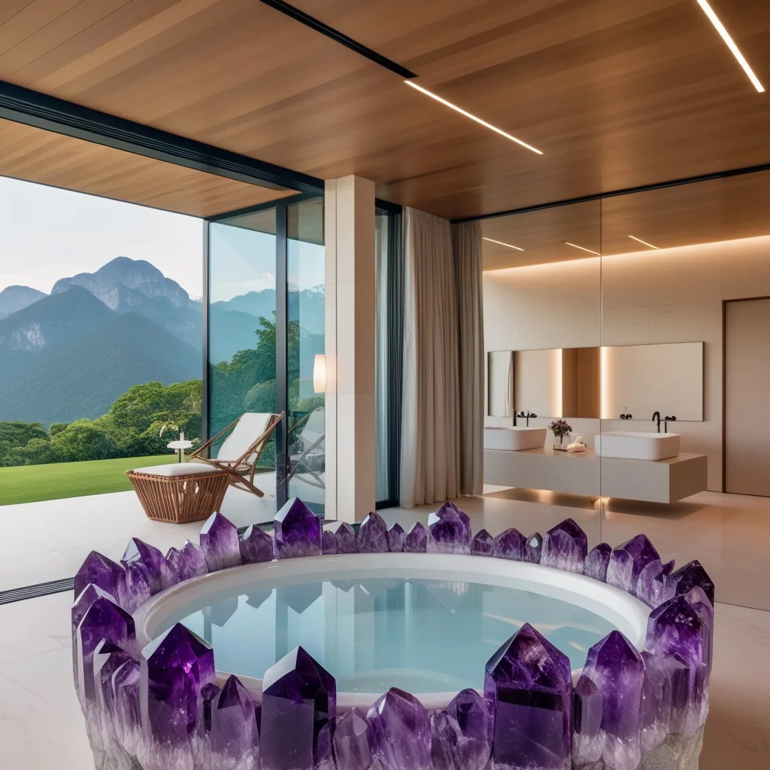 Luxury Redefined: Unwind in Elegance with Gem and Crystal Bathtubs