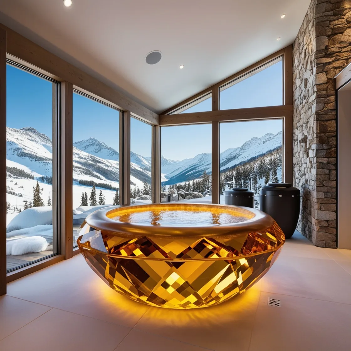 Luxury Redefined: Unwind in Elegance with Gem and Crystal Bathtubs