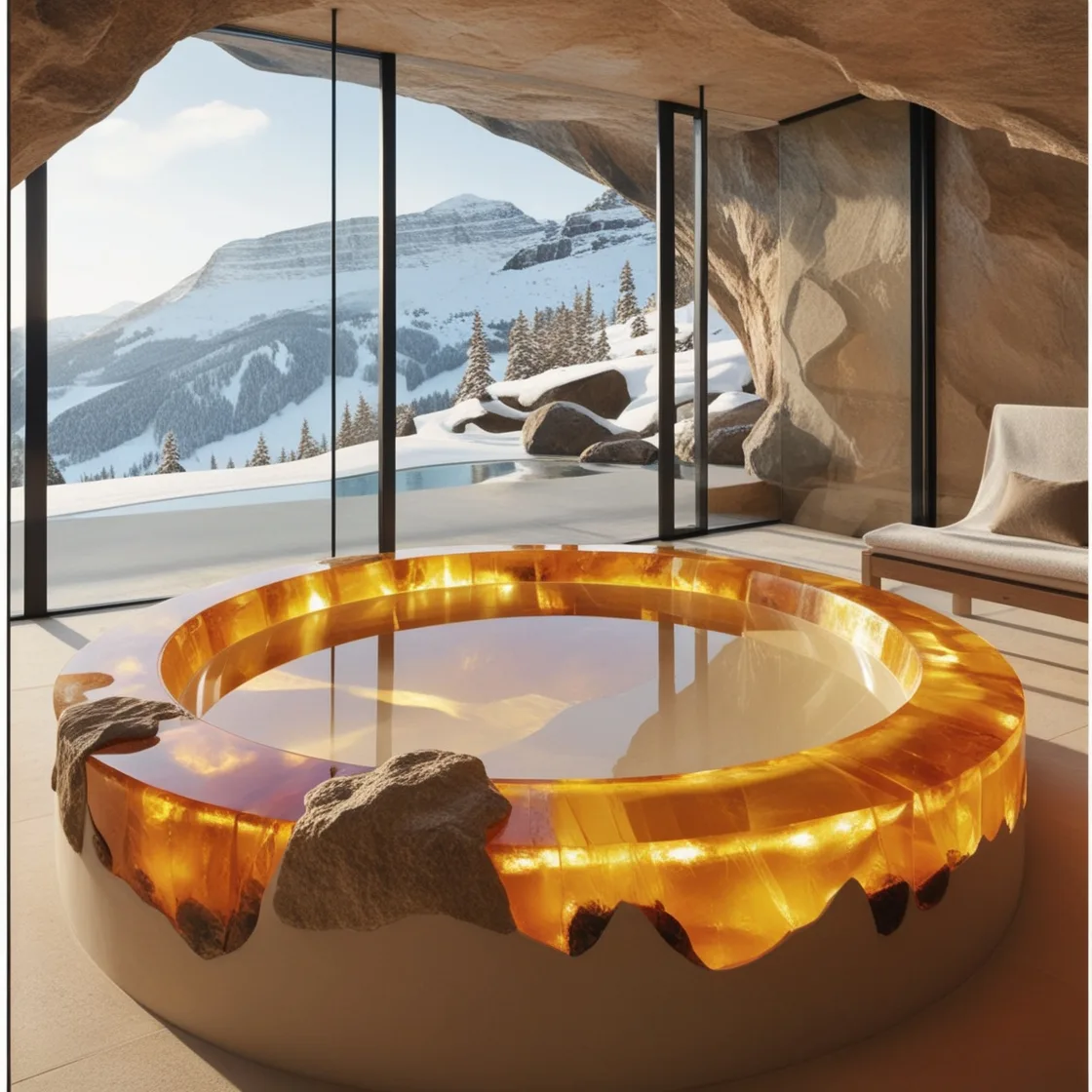 Luxury Redefined: Unwind in Elegance with Gem and Crystal Bathtubs