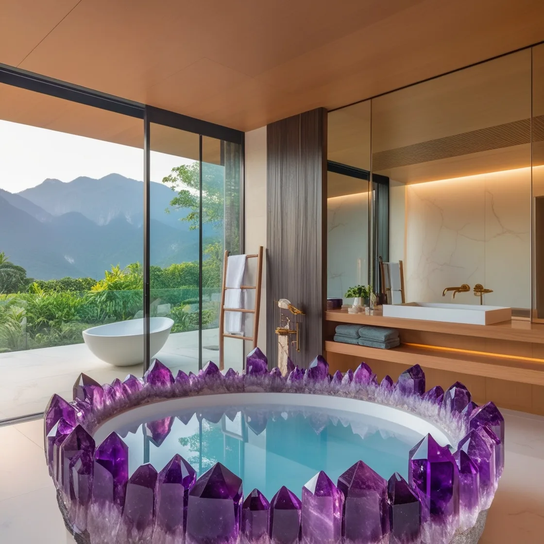 Luxury Redefined: Unwind in Elegance with Gem and Crystal Bathtubs